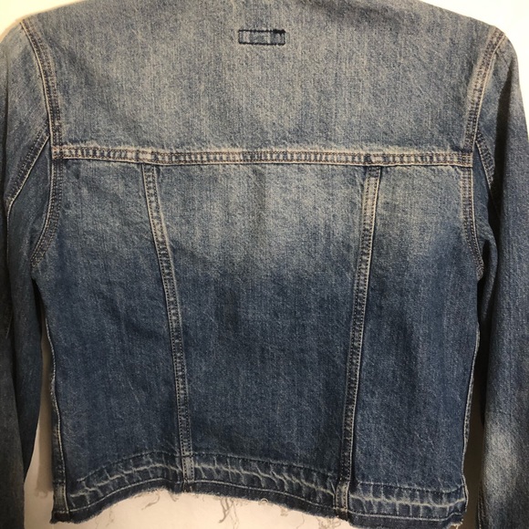 Express crop jean jacket size small - Picture 3 of 8
